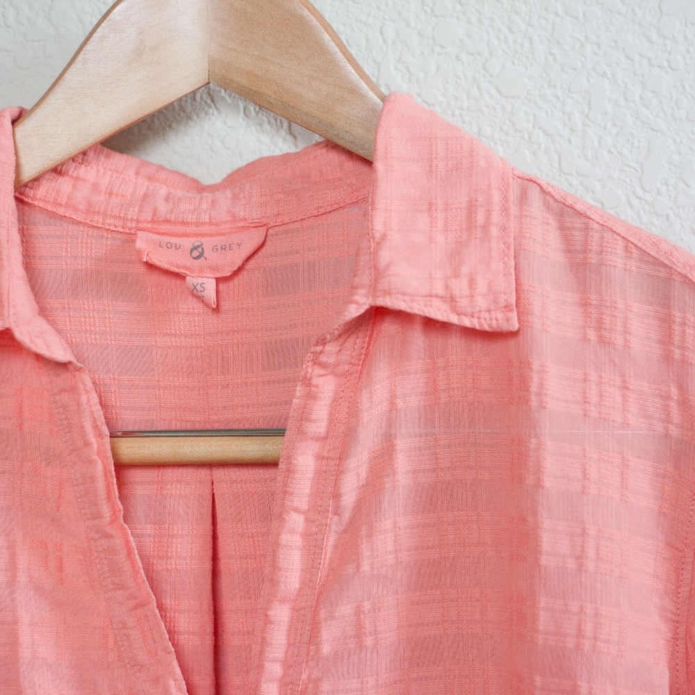 Lou & Grey Peach Longsleeve Top